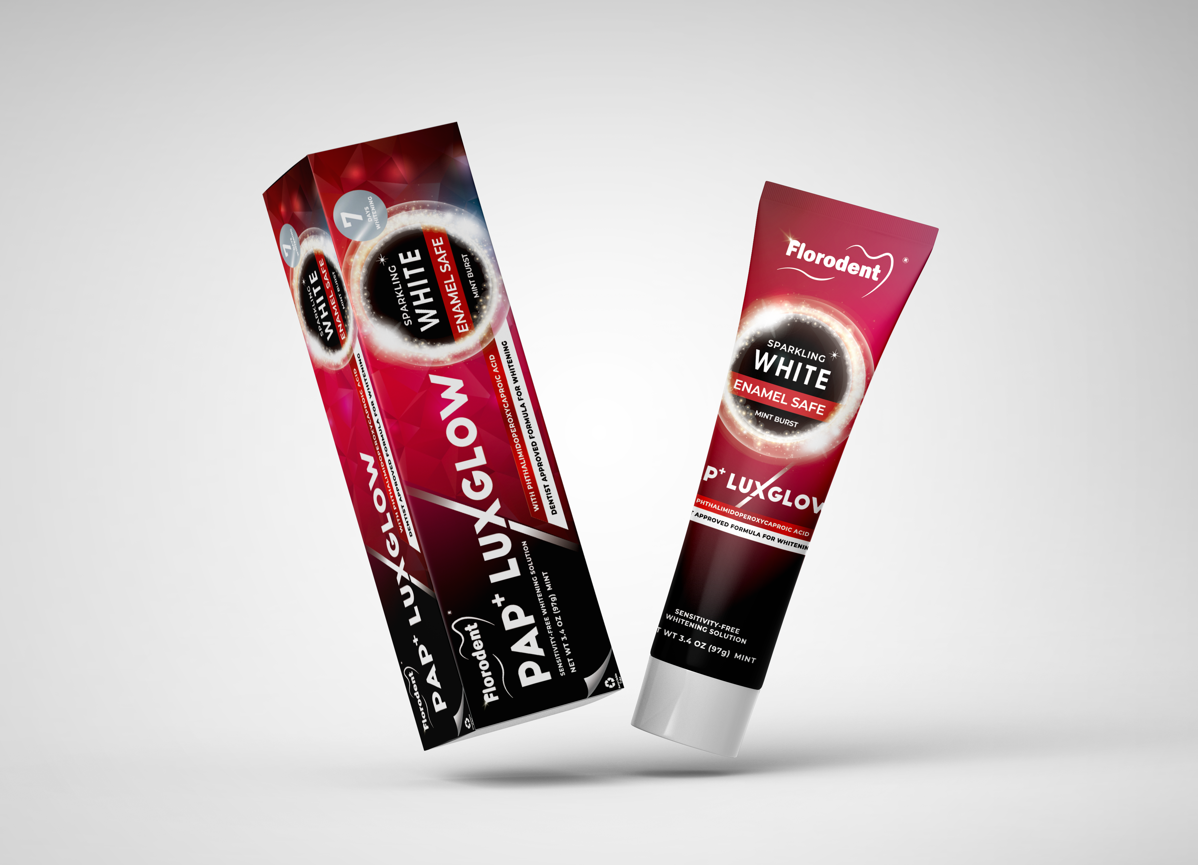 Florodent Luxglow Toothpaste – Coffee Stain Whitening (PAP+)
