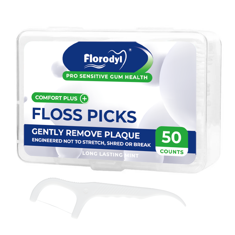 خيط الأسنان بنكهة النعناع